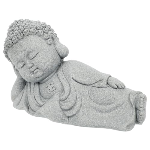 CLISPEED Kleine Buddha Statue Desktop Ornament Handwerkskunst Dekorativ für Aquarium Büro Zuhause Zen Gartendekoration Feng Shui Meditationsfigur CLISPEED Kleine Buddha Statue Desktop Ornament Handwerkskunst Dekorativ für Aquarium Büro Zuhause Zen Gartendekoration Feng Shui Meditationsfigur von CLISPEED