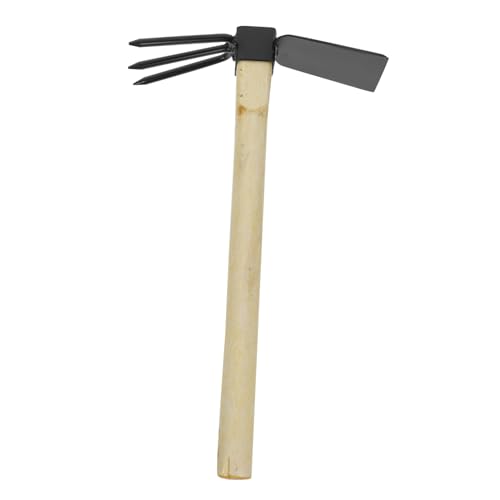 CLISPEED Kleine Handhacke Mit Holzgriff Multifunktionales Gartenwerkzeug Zum Jäten Und Lockern Von Robustes Metall Gartengerät Für Präzises Arbeiten Im Garten von CLISPEED