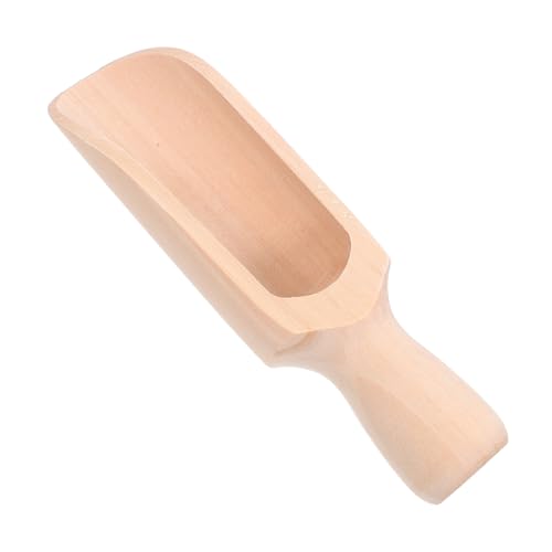 CLISPEED Kleiner Holzlöffel aus Natürlichem Buchenholz Ergonomischer Griff Multifunktional als Küchen Tee und Kaffeeschaufel für Haushalt Restaurants und Cafés Komfortabel und Langlebig von CLISPEED