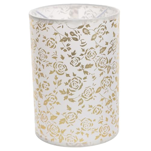 CLISPEED Kleiner Lampenschirm Fassung Goldene Stoff Lampenabdeckung für Tischlampe Wohnzimmer Schlafzimmer Ersatz Lampenschirm mit Modernem Muster Langlebig und Leicht zu Installieren CLISPEED Kleiner Lampenschirm Fassung Goldene Stoff Lampenabdeckung für Tischlampe Wohnzimmer Schlafzimmer Ersatz Lampenschirm mit Modernem Muster Langlebig und Leicht zu Installieren von CLISPEED