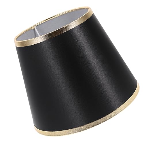 CLISPEED Kleiner Lampenschirm Fassung Hochwertigem Stoff Eleganter Lichtschutz für Tischlampen Wandleuchten und Stehlampen Schwarz Gold für Stilvolle Raumgestaltung CLISPEED Kleiner Lampenschirm Fassung Hochwertigem Stoff Eleganter Lichtschutz für Tischlampen Wandleuchten und Stehlampen Schwarz Gold für Stilvolle Raumgestaltung von CLISPEED
