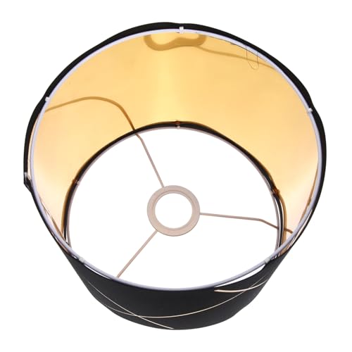 CLISPEED Kleiner Lampenschirm aus Stoff Barrel Form Fassung Streifenmuster Staubschutz Kompatibel mit Tischlampe und Deckenleuchte Elegant für Schlafzimmer und Wohnzimmer von CLISPEED