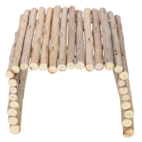 CLISPEED Kleintier Versteck Tunnel aus Natürlichem Holz Stabiles Versteckspielzeug für Hamster Mäuse Gerbils rutschfest Langlebig Geeignet für Käfig und Haustiere von CLISPEED