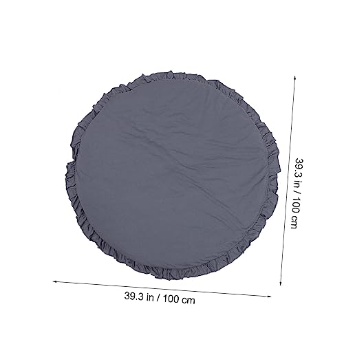 CLISPEED Krabbelmatte Rund Dicke Spielmatte für Jungen Mädchen Krabbelteppich Sanft Komfortabel Babyspielmatte für Krabbeln und Ausruhen frei Babyzimmer Teppich von CLISPEED