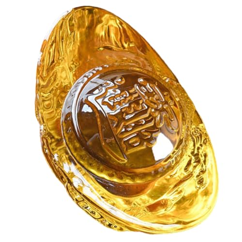 CLISPEED Kristallklarer Dragon Relief Yuan Bao Dekor Ingotskulptur Feng Shui Büro Tischdekoration Langlebiges Stabiles Desktop Ornament für Wohn und Arbeitsräume CLISPEED Kristallklarer Dragon Relief Yuan Bao Dekor Ingotskulptur Feng Shui Büro Tischdekoration Langlebiges Stabiles Desktop Ornament für Wohn und Arbeitsräume von CLISPEED