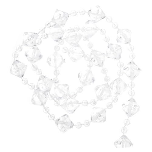 CLISPEED Kristallperlen Girlande Beaded String mit Transparenten Spitzen und Rundperlen Langlebig zum Hängen Hochzeit Dekoration DIY Vorhang Raum und Gartendeko CLISPEED Kristallperlen Girlande Beaded String mit Transparenten Spitzen und Rundperlen Langlebig zum Hängen Hochzeit Dekoration DIY Vorhang Raum und Gartendeko von CLISPEED