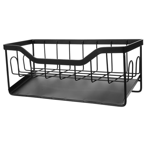 CLISPEED Küchenspüle Organizer mit Schwammhalter und Selbstentleerender Ablaufwanne Schwarzes Ablagefach für Seife Bürste und Reinigungstücher Platzsparend Robust und Vielseitig für CLISPEED Küchenspüle Organizer mit Schwammhalter und Selbstentleerender Ablaufwanne Schwarzes Ablagefach für Seife Bürste und Reinigungstücher Platzsparend Robust und Vielseitig für von CLISPEED