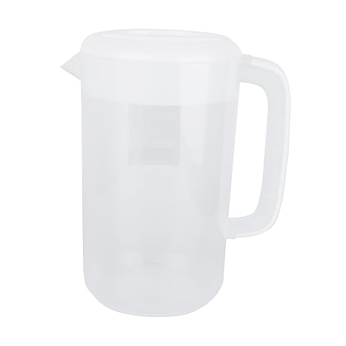 CLISPEED Kunststoff Wasserkrug 4000ml mit Deckel Großer Getränkekrug für Kalte Getränke Transparente Karaffe mit Messskala für Partys und Täglichen Gebrauch CLISPEED Kunststoff Wasserkrug 4000ml mit Deckel Großer Getränkekrug für Kalte Getränke Transparente Karaffe mit Messskala für Partys und Täglichen Gebrauch von CLISPEED