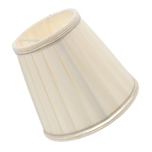 CLISPEED Kunstvoller Plissee Lampenschirm aus Stoff und Eisen Ersatzschirm für Tisch Stehlampe Einfache Montage Langlebig und Dekorativ Geeignet für Innenraumbeleuchtung von CLISPEED