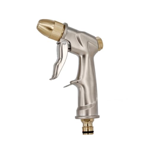 CLISPEED Kupfer Handsprühdüse Hochdruck Wasserpistole Gartenbrause Einstellbar Feiner Nebel bis Für Autowäsche und Gartenbewässerung Silber von CLISPEED