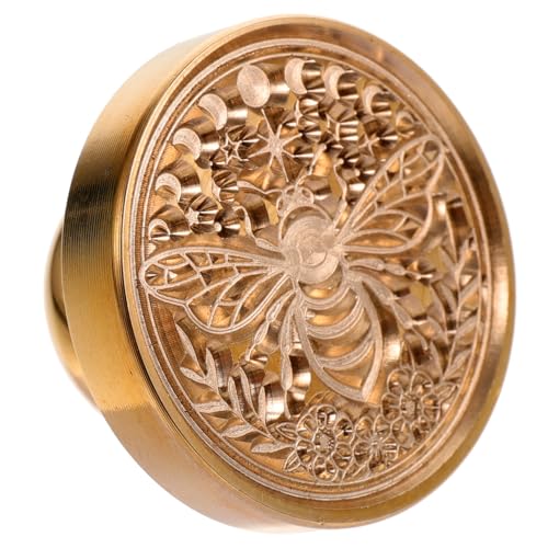 CLISPEED Kupfer Wachssiegel Stempelkopf Bienenmuster Langlebig Rostfrei Klare Prägung DIY Bastelstempel für Briefumschläge Scrapbooks Flaschen Dekoration Wiederverwendbar CLISPEED Kupfer Wachssiegel Stempelkopf Bienenmuster Langlebig Rostfrei Klare Prägung DIY Bastelstempel für Briefumschläge Scrapbooks Flaschen Dekoration Wiederverwendbar von CLISPEED