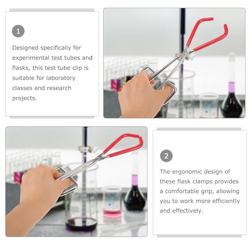 CLISPEED Laborklemme aus Verchromtem Rundstahl Starke Greifkraft Ergonomisch Geformt Langlebig und Bruchfest Geeignet für Reagenzgläser und Rundkolben Unverzichtbar für Sichere CLISPEED Laborklemme aus Verchromtem Rundstahl Starke Greifkraft Ergonomisch Geformt Langlebig und Bruchfest Geeignet für Reagenzgläser und Rundkolben Unverzichtbar für Sichere von CLISPEED