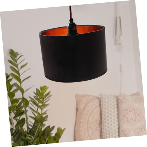 CLISPEED Lampen schirm Goldfarbenes Samt futter Langlebiges Stofflampen dekor für Kronleuchter Innenseite Gold Außenseite Schwarz Einzelverpackt für Wohnzimmer Schlafzimmer CLISPEED Lampen schirm Goldfarbenes Samt futter Langlebiges Stofflampen dekor für Kronleuchter Innenseite Gold Außenseite Schwarz Einzelverpackt für Wohnzimmer Schlafzimmer von CLISPEED