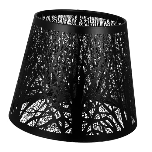 CLISPEED Lampenschirm Schwarz Langlebig Eisernes Kunst dekor Lichtschutz für Tischlampe Zuhause Hotel Schlafzimmer Bibliothek Geeignet CLISPEED Lampenschirm Schwarz Langlebig Eisernes Kunst dekor Lichtschutz für Tischlampe Zuhause Hotel Schlafzimmer Bibliothek Geeignet von CLISPEED