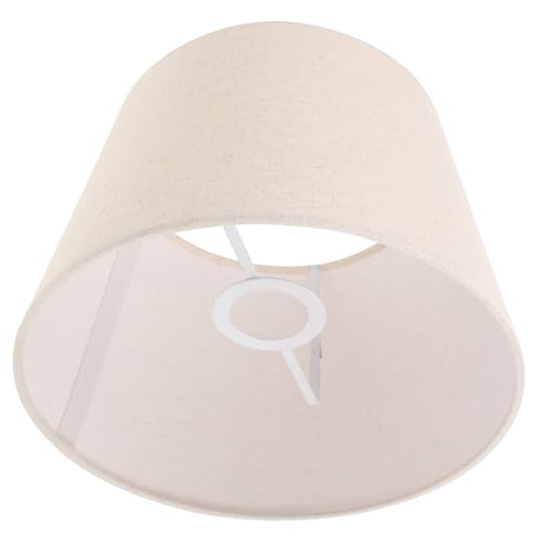 CLISPEED Lampenschirm aus Leinen Verstellbarer Lampenschirm für Schlafzimmer Wohnzimmer Hotel Minimalistischer Rustikaler für Tisch Steh und Pendelleuchten Kleines Design von CLISPEED