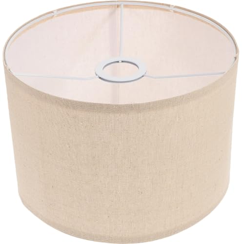 CLISPEED Lampenschirm Für Tisch Und Stehlampe Abnehmbarer Stoffschirm Für Schlafzimmerdekoration Geeignet Für Glühbirne Einfache Installation Beige von CLISPEED