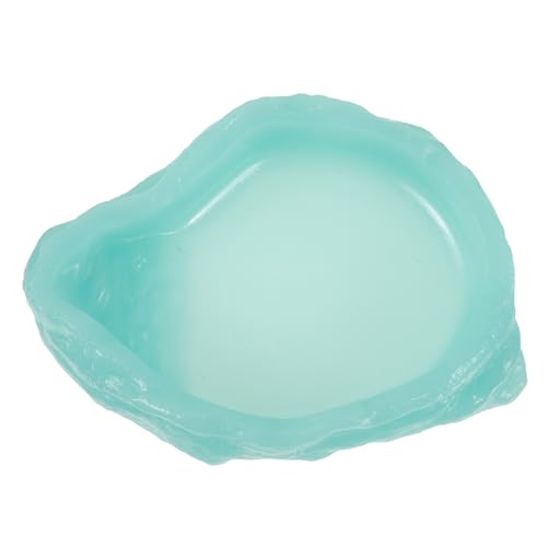 CLISPEED Leuchtende Reptilien Wasserschale aus Robustem Resin Langlebige Futter Trinkschale für Eidechsen Schildkröten und Kleine Reptilien für Gehege und Terrarien Nachtaktiv Geeignet von CLISPEED