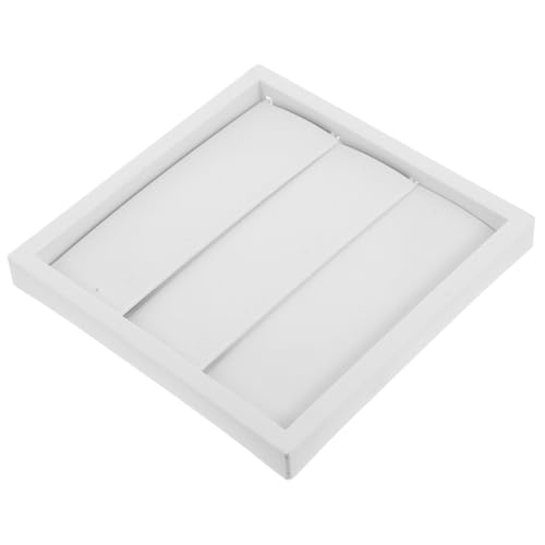CLISPEED Louvered Dryer Vent Cover Weiß mit Flügeln Wandmontage Lüftungsgitter mit Insektenschutz Wetterfeste Abluftklappe für Außenwand Regen und Windschutz Luftzirkulation Robust und von CLISPEED