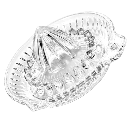 CLISPEED Manuelle Zitronenpresse aus Glas Langlebiger Saftentsafter mit Ergonomischem Griff Vielseitig für Orangen Grapefruit und Zitrusfrüchte Handlicher Obstsaftpressen Squeezer für CLISPEED Manuelle Zitronenpresse aus Glas Langlebiger Saftentsafter mit Ergonomischem Griff Vielseitig für Orangen Grapefruit und Zitrusfrüchte Handlicher Obstsaftpressen Squeezer für von CLISPEED