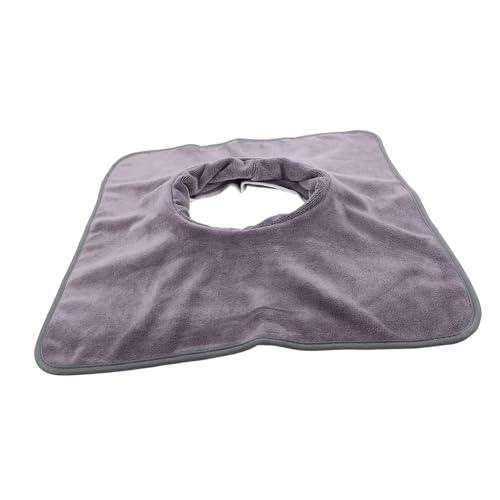 CLISPEED Massagebett Spannbettlaken mit Gesichtsaussparung Atmungsaktives Mikrofaser Massagetuch Weiche Ergonomische Gesichtsauflage für Kosmetiksalon und Fußmassage Tiefgrau von CLISPEED