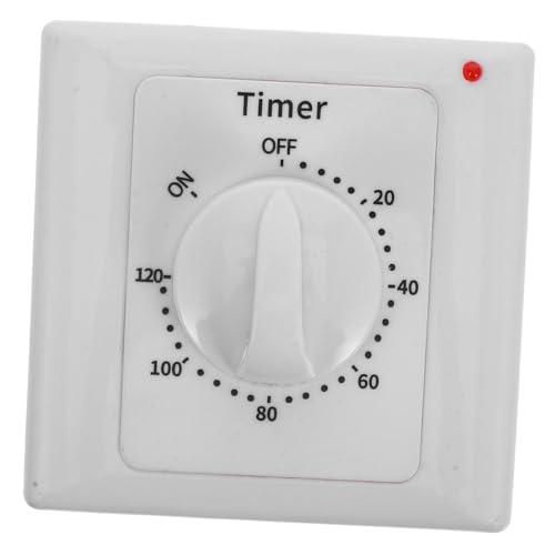 CLISPEED Mechanischer Zeitschaltuhr Schalter für Innenräume Countdown Timer für Elektrische Steckdosen Einfaches Einstellen Vielseitig Einsetzbar Effizient und Energiesparend für Zuhause von CLISPEED