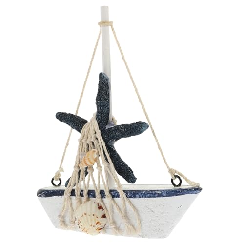 CLISPEED Mediterranes Holz Segelboot Modell mit Seestern Stabiles Desktop Boot Deko für Büro und Zuhause Vielseitige Tischdekoration Platzsparend Küsten Geschenk für Segelfreunde CLISPEED Mediterranes Holz Segelboot Modell mit Seestern Stabiles Desktop Boot Deko für Büro und Zuhause Vielseitige Tischdekoration Platzsparend Küsten Geschenk für Segelfreunde von CLISPEED