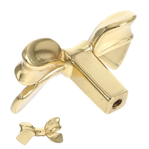 CLISPEED Messing Schrankgriff Bowknot Design Schubladenknopf für Küchenschränke Kommoden Schränke Vintage Stil Möbelgriffe Klein und Vielseitig für Wohnraumdekor von CLISPEED