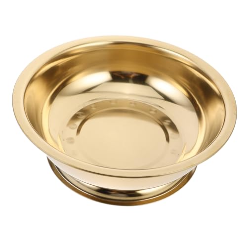 CLISPEED Metal Brennton Feuerstelle Goldfarben Robuster Metall Feuerkorb Für Outdoor Zeremonien Und Familienrituale Mit Großer Kapazität Für Effizientes Verbrennen Von Papier Und Camping von CLISPEED