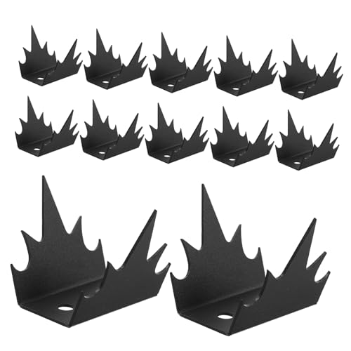 CLISPEED Metall Zaunspitzen Anti kletter schutz Robuste Sicherheits spikes für Gartenzaun Mauer Einfahrt Wetterfest und Korrosionsbeständig zur Einbruchsprävention CLISPEED Metall Zaunspitzen Anti kletter schutz Robuste Sicherheits spikes für Gartenzaun Mauer Einfahrt Wetterfest und Korrosionsbeständig zur Einbruchsprävention von CLISPEED