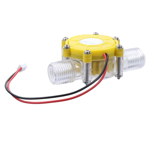 CLISPEED Micro Hydro Wasserturbinen Generator mit Spannungsregler Hocheffizienter Energiewandler für LED Beleuchtung Ladung und Stromversorgung bei Wasserdruck Transparent Gelb von CLISPEED