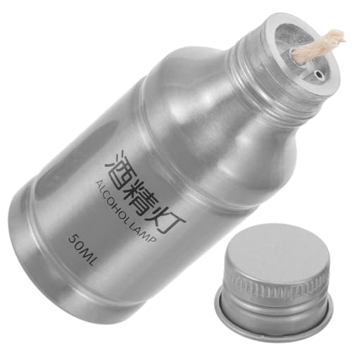 CLISPEED Mini Alkohol Brenner Lampen Tragbares Heizgerät Aluminiumlegierung für Camping Picknick und Laborexperimente Silber CLISPEED Mini Alkohol Brenner Lampen Tragbares Heizgerät Aluminiumlegierung für Camping Picknick und Laborexperimente Silber von CLISPEED