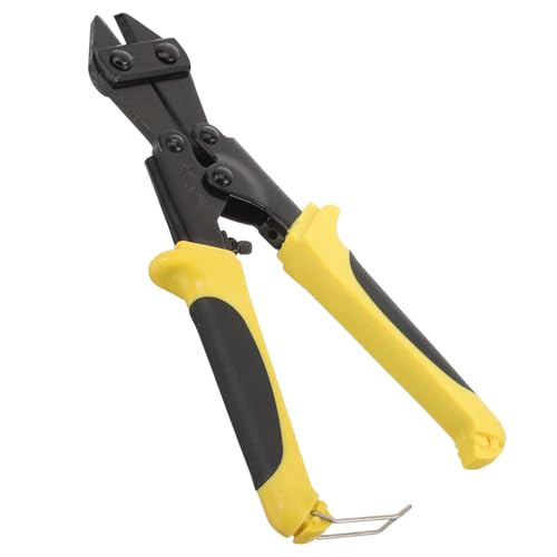 CLISPEED Mini Bolzenschneider aus Kohlenstoffstahl Ergonomischer Zwei Komponenten Griff Kompakt und Leicht Robuster Draht und Schraubenschneider für Zaun und Kabelarbeiten CLISPEED Mini Bolzenschneider aus Kohlenstoffstahl Ergonomischer Zwei Komponenten Griff Kompakt und Leicht Robuster Draht und Schraubenschneider für Zaun und Kabelarbeiten von CLISPEED