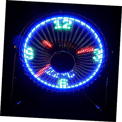CLISPEED Mini Desktop USB LED Takt Kühllüfter mit Temperaturanzeige Tragbarer für Zuhause Büro Kompakt für Computer Auto USB Metallbau von CLISPEED