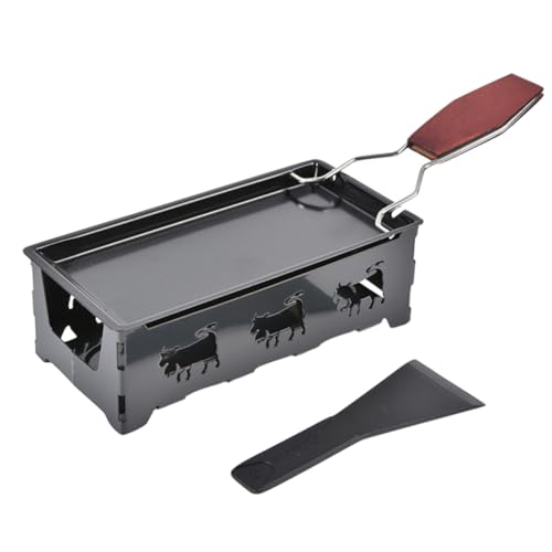 CLISPEED Mini Käseofen Set aus Hochwertigem Gusseisen Antihaftbeschichtete Backform mit Hitzeisoliertem Griff Küchenzubehör für Gleichmäßiges Schmelzen für Raclette und Camping CLISPEED Mini Käseofen Set aus Hochwertigem Gusseisen Antihaftbeschichtete Backform mit Hitzeisoliertem Griff Küchenzubehör für Gleichmäßiges Schmelzen für Raclette und Camping von CLISPEED