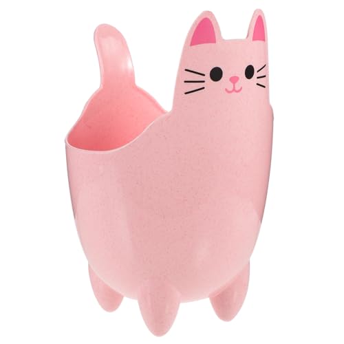 CLISPEED Mini Katzen mülleimer für Schreibtisch Niedlicher Desktop abfalleimer Kompakter Papierkorb im Katzen design Platzsparend für Büro Kinderzimmer und Schminktisch Kreative von CLISPEED