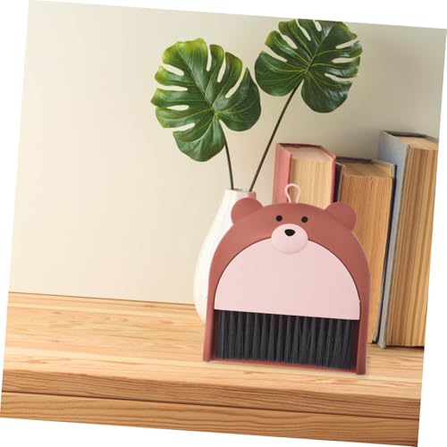 CLISPEED Mini Kehrschaufel Set mit Niedlichem Bären Design Handlicher Besen und Kehrblech aus Robustem Kunststoff für Schnelle Reinigung von Tastaturen Tischplatten Haustierkäfigen und CLISPEED Mini Kehrschaufel Set mit Niedlichem Bären Design Handlicher Besen und Kehrblech aus Robustem Kunststoff für Schnelle Reinigung von Tastaturen Tischplatten Haustierkäfigen und von CLISPEED