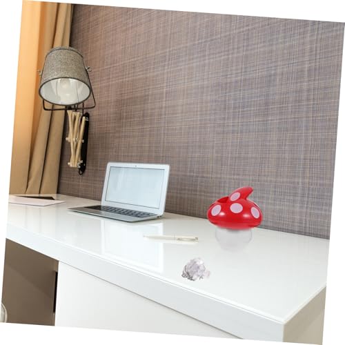 CLISPEED Mini Mülleimer mit Deckel Pilzform aus Robustem Material Süßer Tischmülleimer für Büro und Schlafzimmer Praktischer Kleiner Papierkorb ohne Geruch Dekorativer von CLISPEED