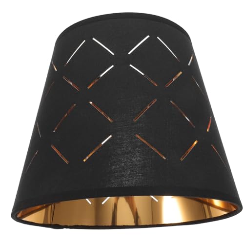 CLISPEED Moderner Lampenschirm Außen Schwarz Innen Gold Ersatz Lampenschirm für Tisch Stehlampen Stoffschirm Einfach zu Montieren Weiches Licht für Wohnzimmer und Schlafzimmer CLISPEED Moderner Lampenschirm Außen Schwarz Innen Gold Ersatz Lampenschirm für Tisch Stehlampen Stoffschirm Einfach zu Montieren Weiches Licht für Wohnzimmer und Schlafzimmer von CLISPEED