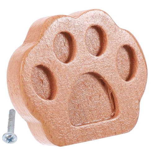 CLISPEED Möbelknopf aus Stabilem Buchenholz Dekorativer Schrankknauf in Tierform Bärentatze Geeignet als Ersatzgriff für Schränke Kommoden und Kleiderschränke Einfach zu Montieren Glatte von CLISPEED
