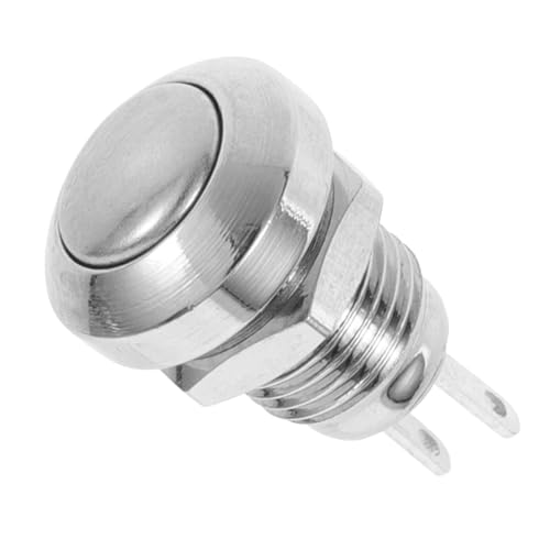 CLISPEED Momentary Drucktaster Schalter Edelstahl Messing Türklingel Switch Langlebig Selbstrückstellend für Auto Zündschalter und Türöffnung von CLISPEED