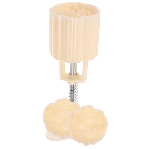 CLISPEED Mondkuchenform Handgepresst Kunststoff Backform mit Abnehmbarem Stempelblatt Antihaft Mondkuchen Backmold für DIY Mondkuchenherstellung Einfach zu Reinigen und Formstabil von CLISPEED