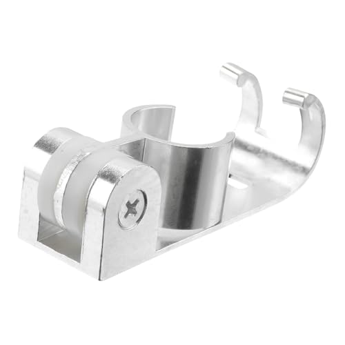 CLISPEED Multifunktionale Duschbasis aus Space aluminium mit Verstellbarem Rostfreiem Halter für Duschkopf und Duschschlauch Integrierter Haken für Handtücher für Badezimmer und Familien von CLISPEED