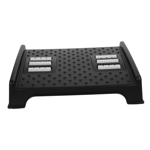 CLISPEED Multifunktionaler Fußhocker aus Kunststoff Rutschfester Kleiner Tritthocker Schreibtisch Fußstütze Ergonomische Beinablage für Büro und Zuhause Komfortabler Sitzhocker für Langes von CLISPEED