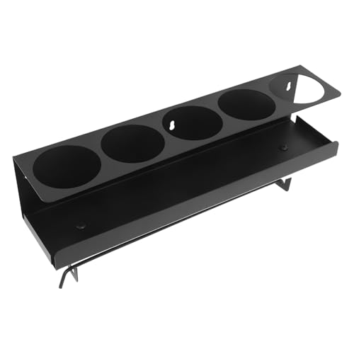 CLISPEED Multifunktionales Wandregal mit Fächern für Garage und Küche Spraydosenhalter und Küchenpapierhalter aus Robustem Metall Platzsparendes Wandmontage-Organizer für Gewürzflaschen und von CLISPEED