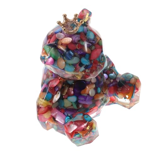 CLISPEED Natürliche Kristallsteine Bärenfigur Dekoration Desktop Tierstatue Edle Wohnaccessoires Stilvolles Handgefertigtes Ornament für Bücherregal und Zuhause CLISPEED Natürliche Kristallsteine Bärenfigur Dekoration Desktop Tierstatue Edle Wohnaccessoires Stilvolles Handgefertigtes Ornament für Bücherregal und Zuhause von CLISPEED