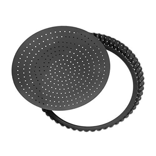 CLISPEED Non Stick Pizzablech mit Löchern Runde Backform für Abnehmbarem Große Quicheform für Cheesecake Muffins CLISPEED Non Stick Pizzablech mit Löchern Runde Backform für Abnehmbarem Große Quicheform für Cheesecake Muffins von CLISPEED