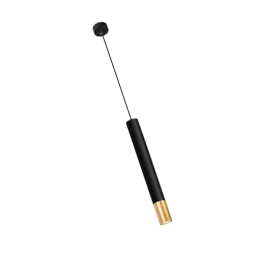 CLISPEED Nordische Hängelampe Schwarze Goldfarbe Zylindrische Pendelleuchte Neutralweiß Für Schlafzimmer Restaurant Wohnzimmer Deckenbeleuchtung CLISPEED Nordische Hängelampe Schwarze Goldfarbe Zylindrische Pendelleuchte Neutralweiß Für Schlafzimmer Restaurant Wohnzimmer Deckenbeleuchtung von CLISPEED