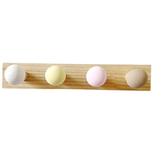 CLISPEED Nordischer Holz Garderobenhaken Fach Wandmontage Platzsparender Mantel und Huthalter in Pastellfarben Robuste Praktische Kleiderleiste für Flur und Zuhause CLISPEED Nordischer Holz Garderobenhaken Fach Wandmontage Platzsparender Mantel und Huthalter in Pastellfarben Robuste Praktische Kleiderleiste für Flur und Zuhause von CLISPEED