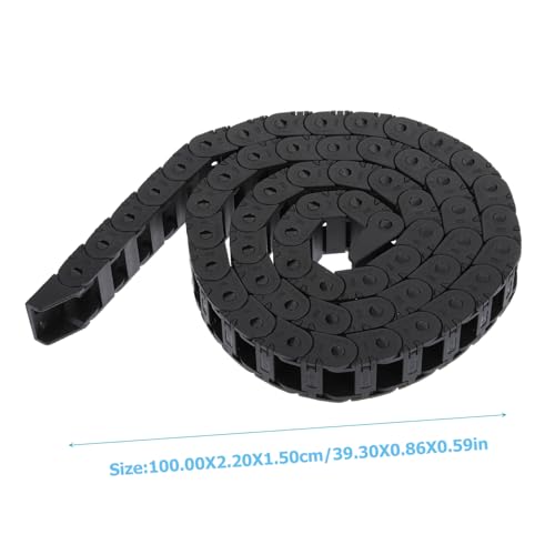 CLISPEED Offene Nylon Kabelschleppkette für Cnc Maschinen und Drucker Abriebfest Flexibel Hochbelastbar Geräuscharm Modulare Zugkette mit Einfachem Zugang zur Kabelwartung von CLISPEED