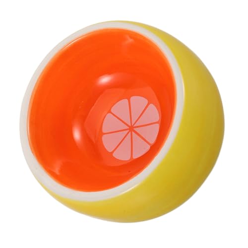 CLISPEED Orange Design Wasserschale für Kleintiere für Hamster Kaninchen und Frettchen Kompakte Futter und Wasserstation für Kleine Haustiere CLISPEED Orange Design Wasserschale für Kleintiere für Hamster Kaninchen und Frettchen Kompakte Futter und Wasserstation für Kleine Haustiere von CLISPEED